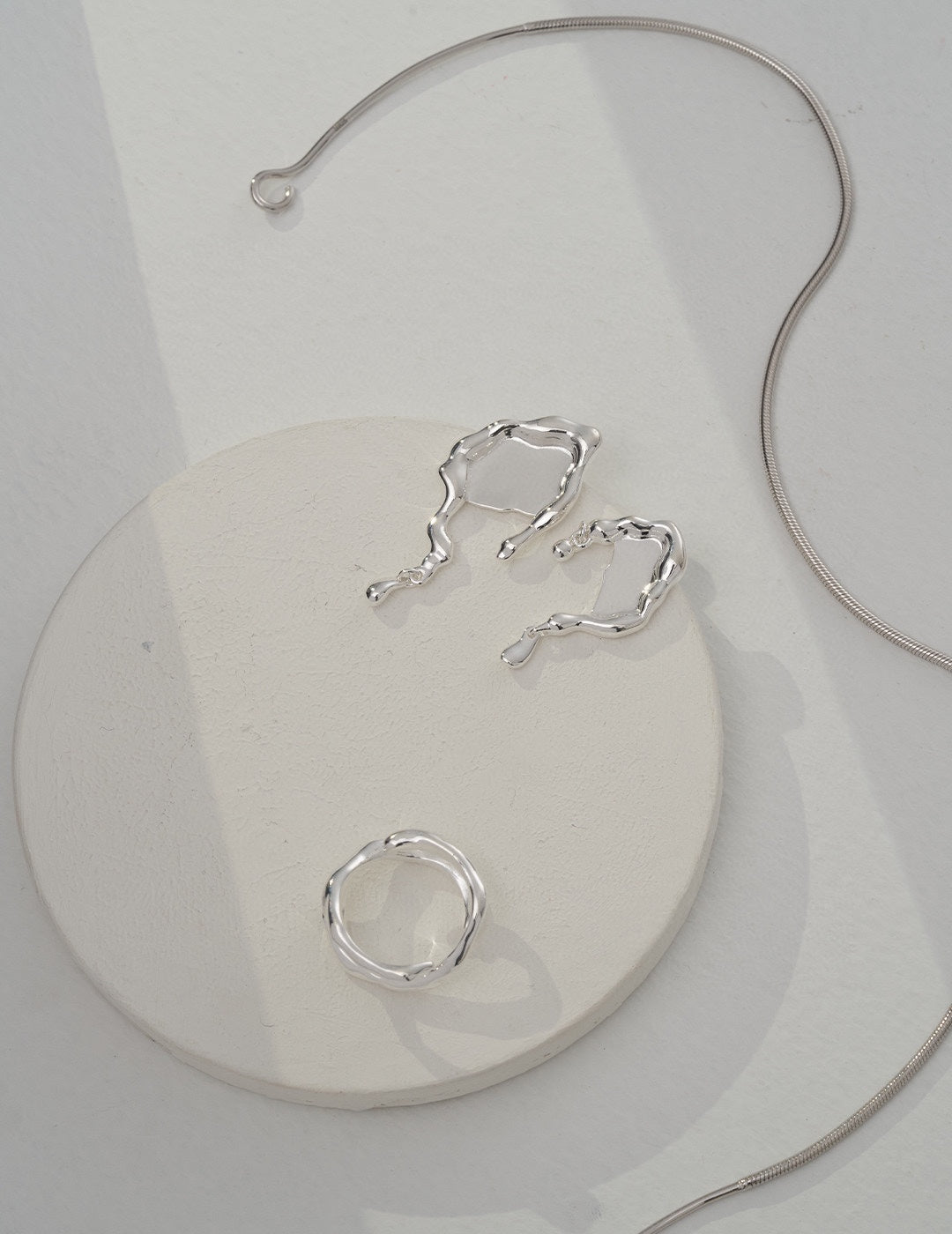 Sterling Silver Earrings Inspired by the landscape and the lake